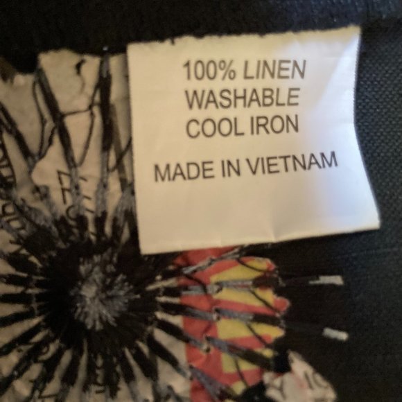 Yaly Couture Linen Embroidered A-line Skirt - EUC - Size 6 - Picture 4 of 4